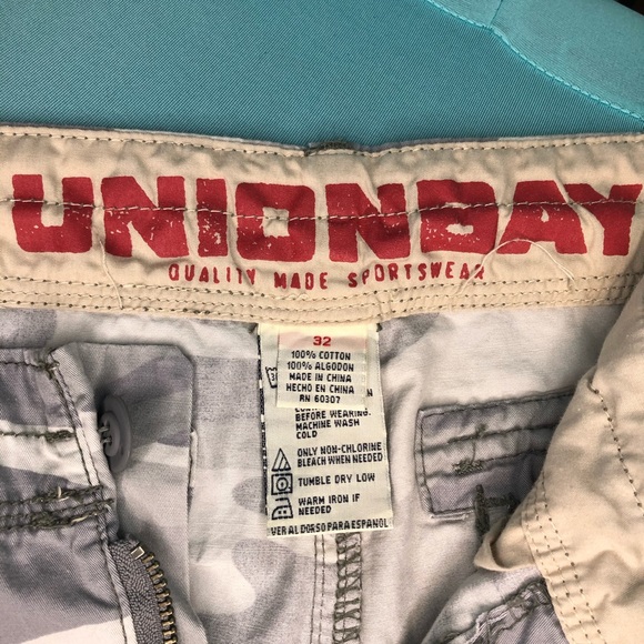 Union bay mens shorts 32 camouflaged - Picture 2 of 3
